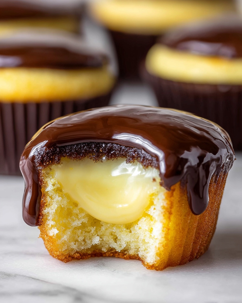 Boston Cream Pie Cupcakes Recipe - Recipe Image