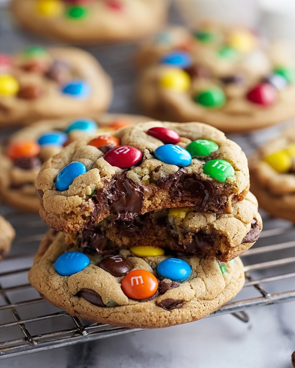 Soft and Chewy Triple Chocolate M&M Cookies Recipe - Recipe Image