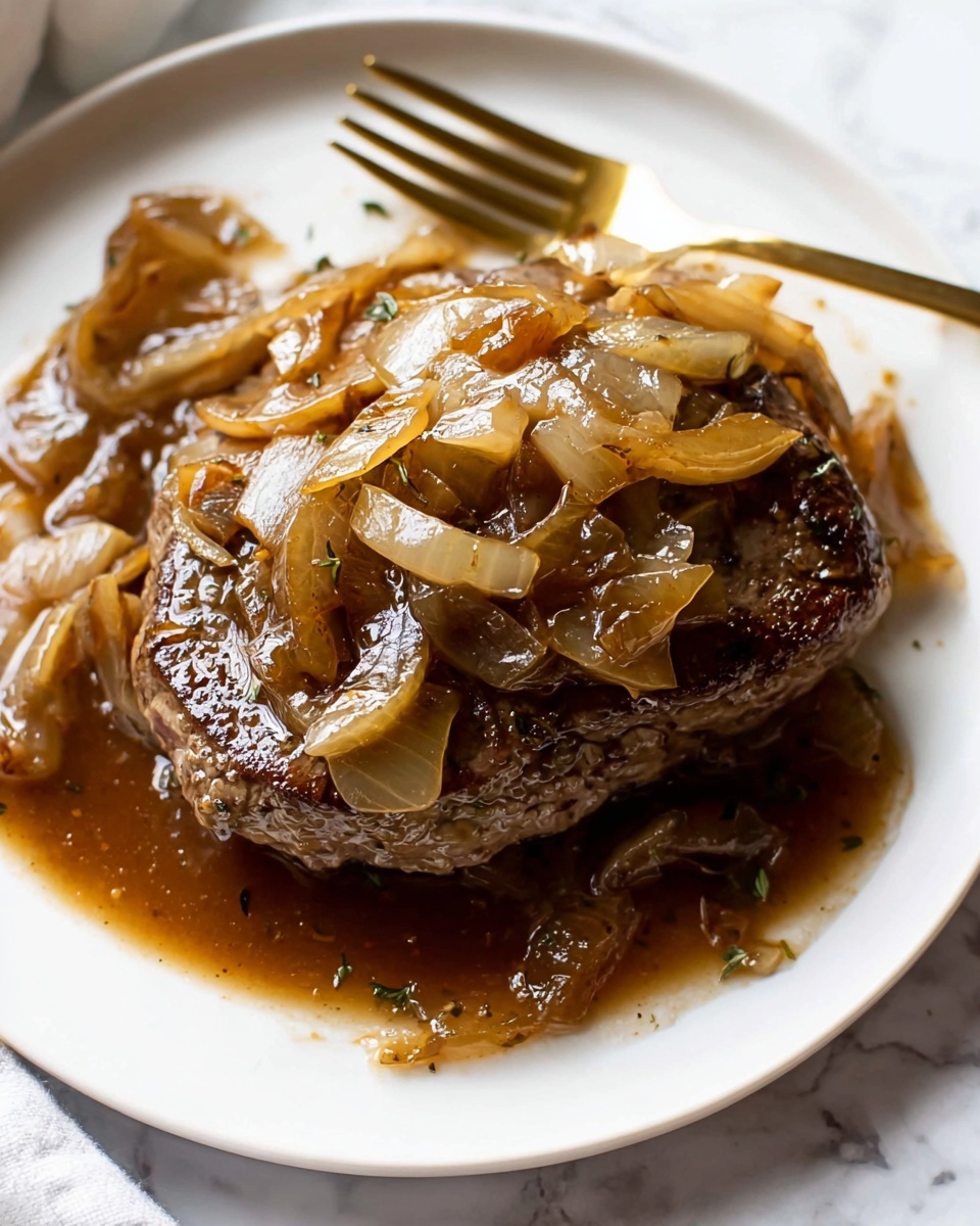 Cube Steak with Onion Gravy Recipe - Recipe Image