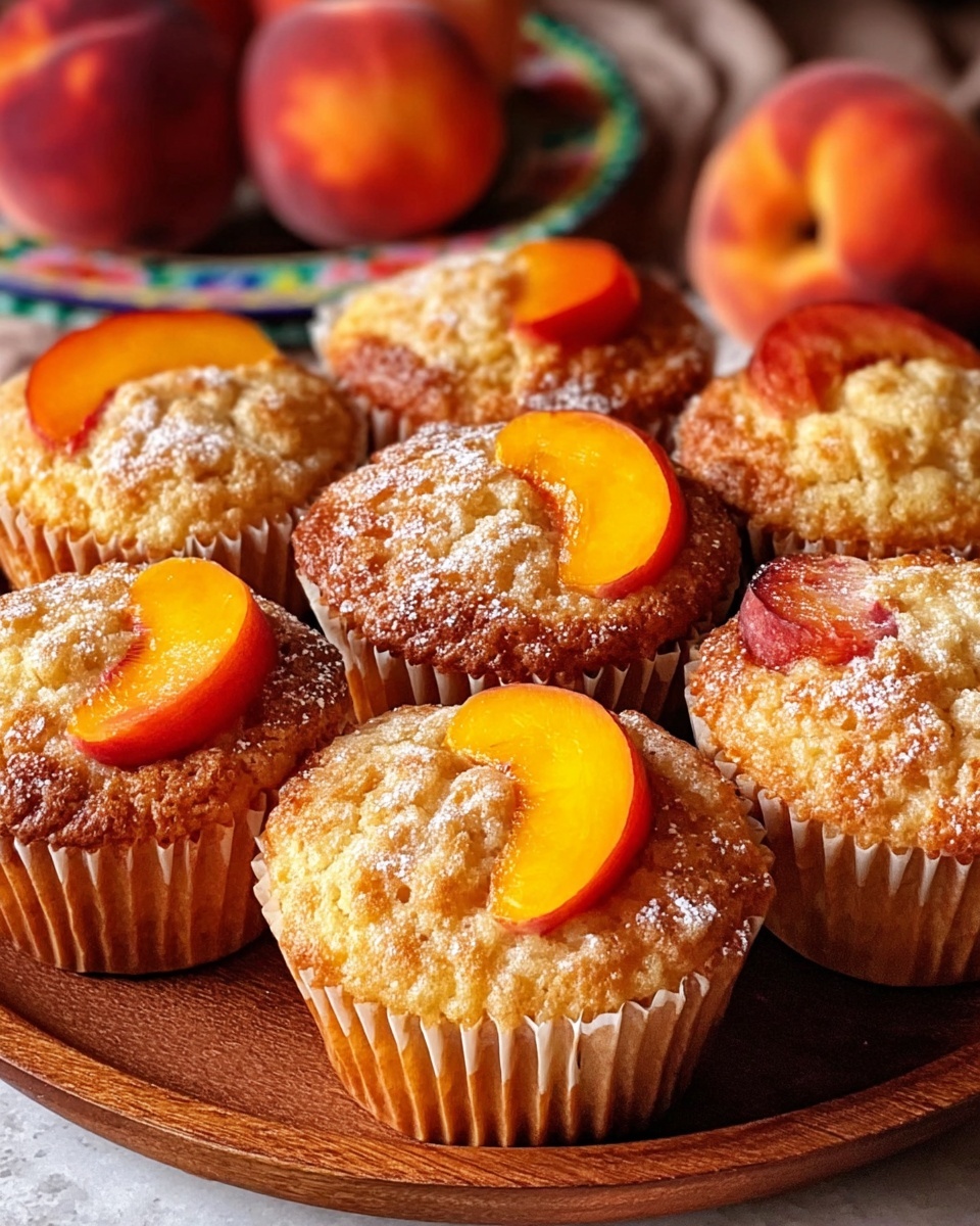 Peach Financiers: Elegant French Almond Cakes Recipe - Recipe Image
