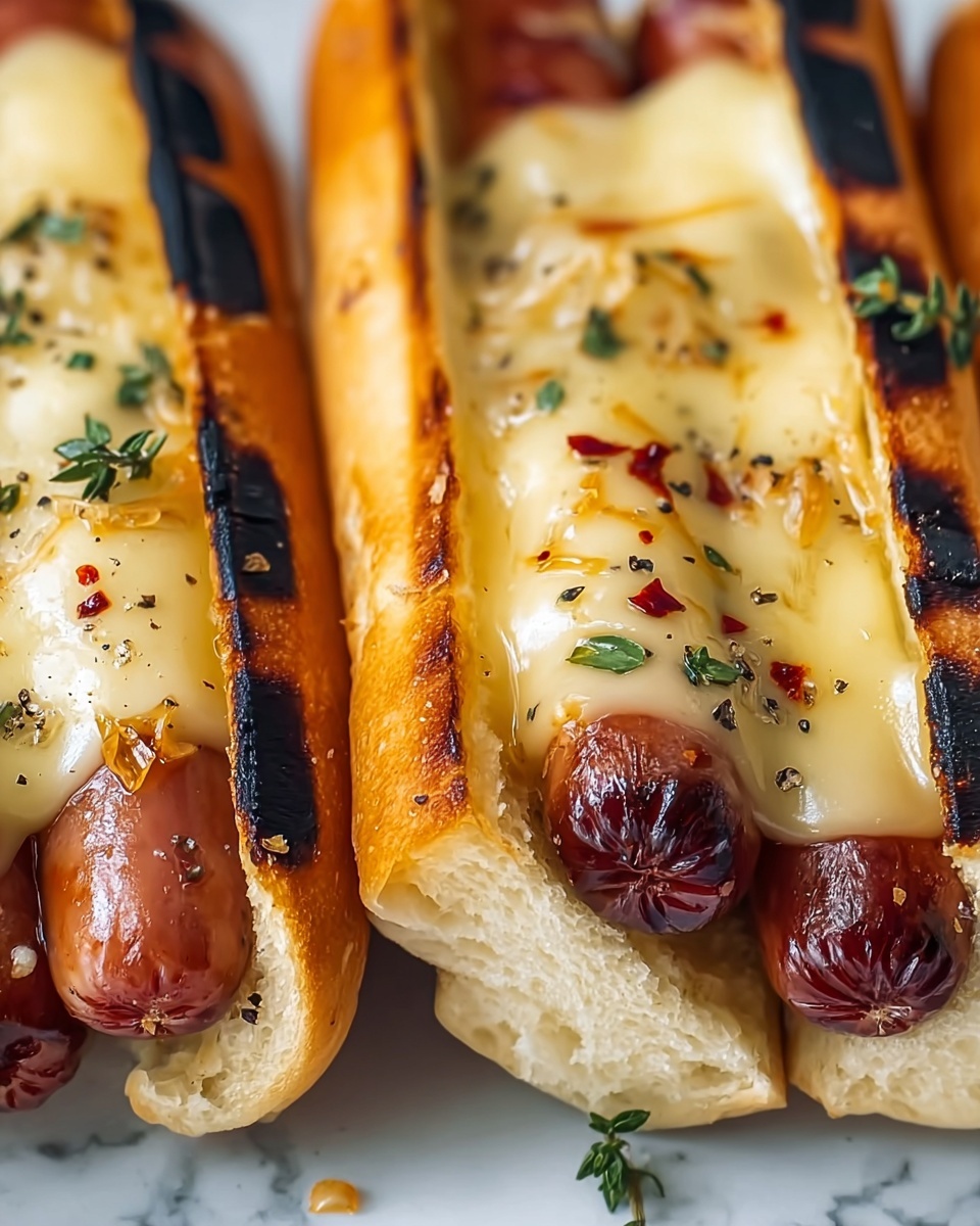 Air Fryer Grilled Cheese Hot Dogs Recipe - Recipe Image