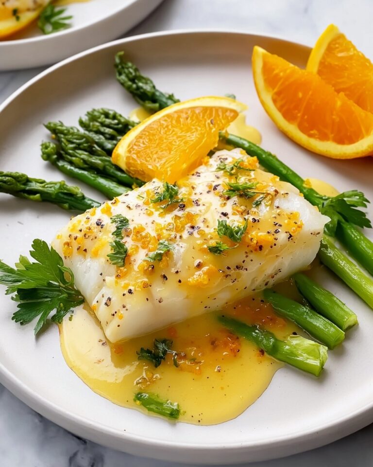 Baked Cod with Orange Beurre Blanc Recipe