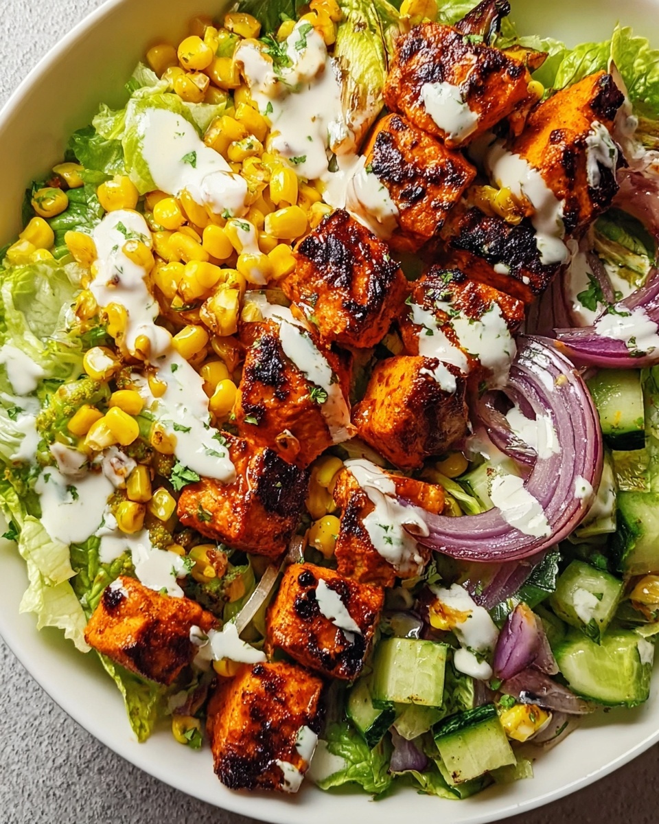 BBQ Chicken Skewer Salad: An Incredible Ultimate Meal Recipe - Recipe Image