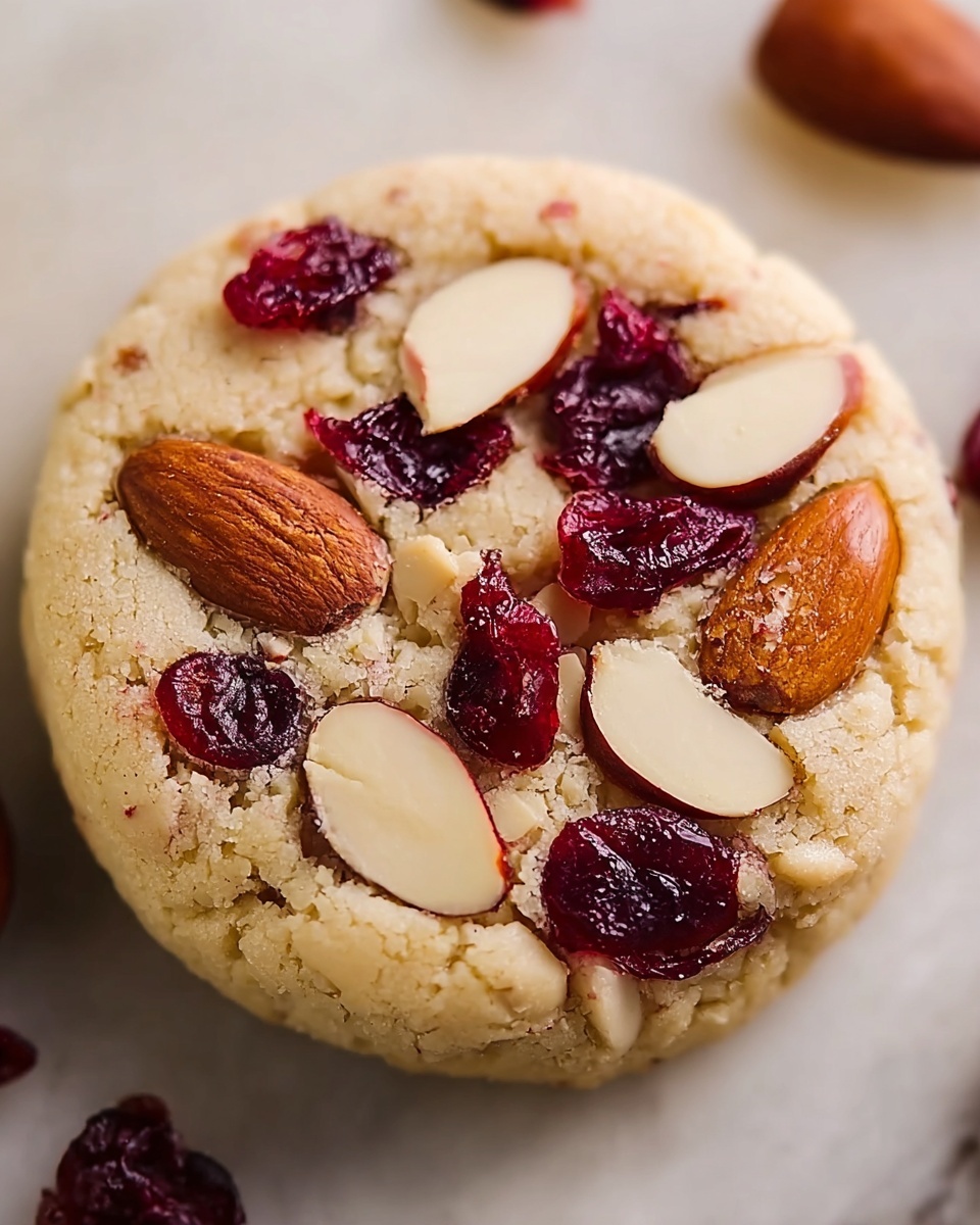 Cherry Almond Shortbread Cookies Recipe - Recipe Image