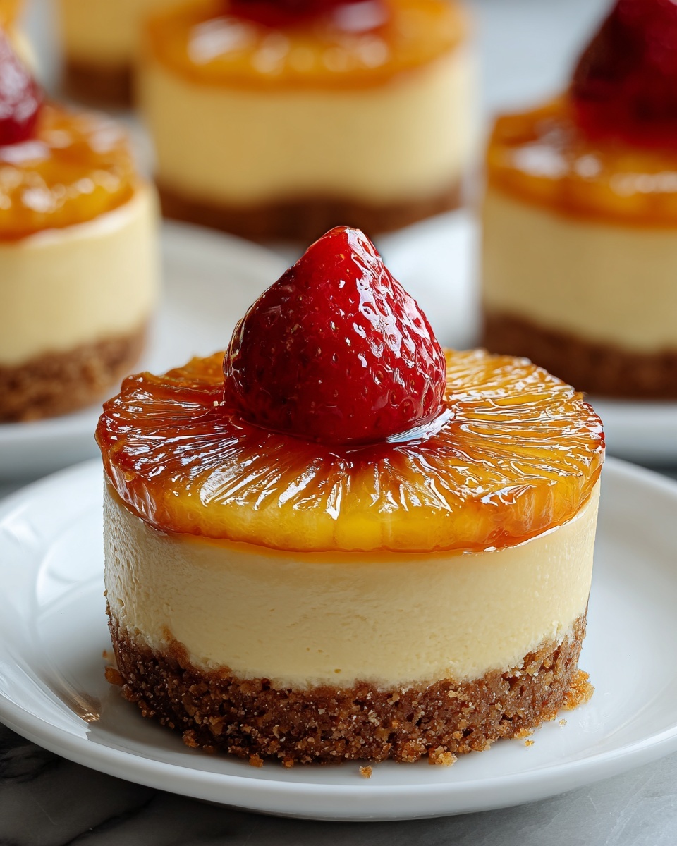 Mini Pineapple Upside-Down Cheesecakes Recipe - Recipe Image