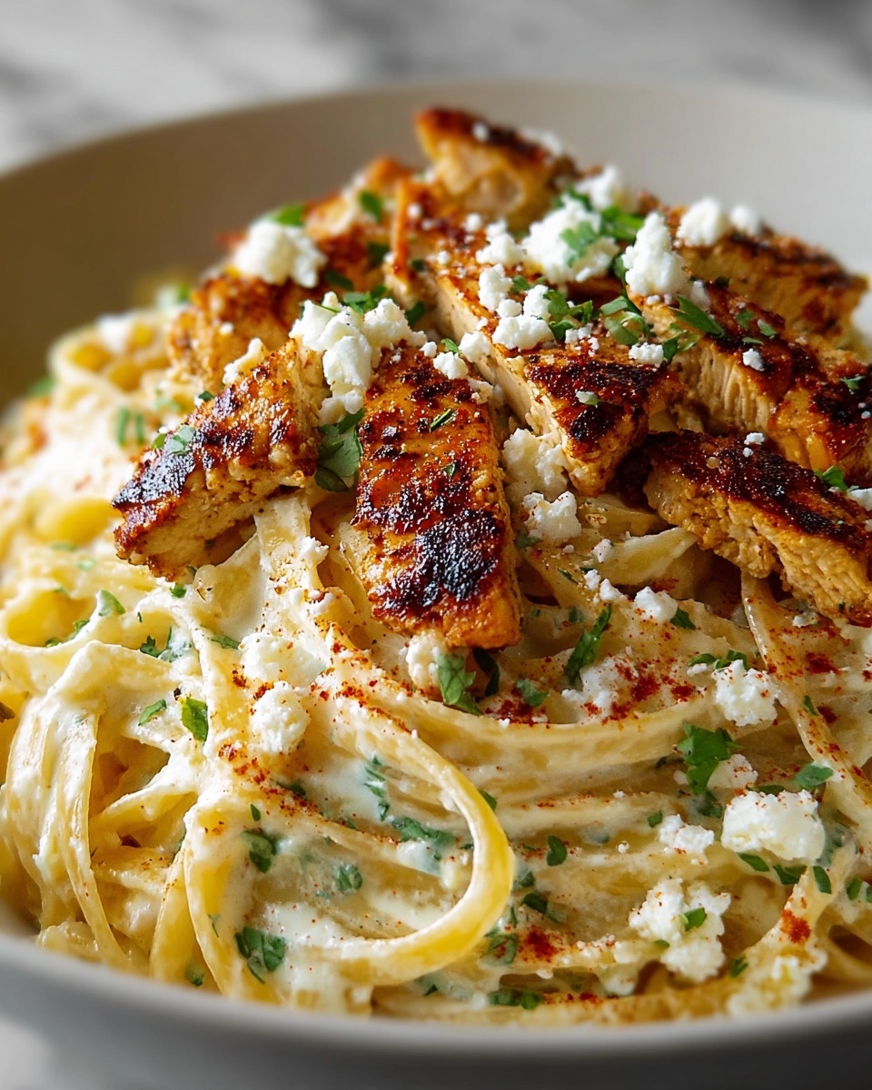 Creamy Cajun Chicken Linguine with Garlic Mozzarella Sauce Recipe - Recipe Image