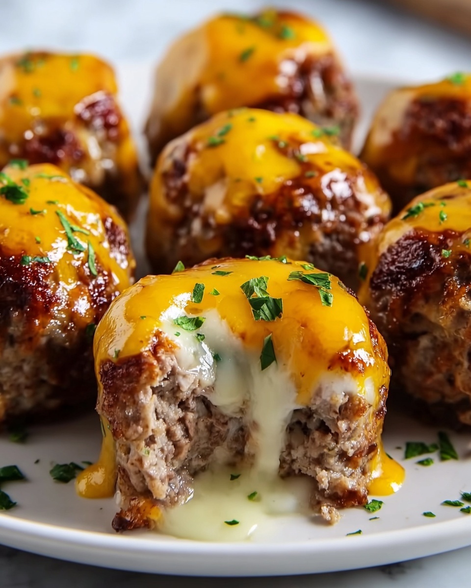 Cheese-Stuffed Meatballs Recipe - Recipe Image