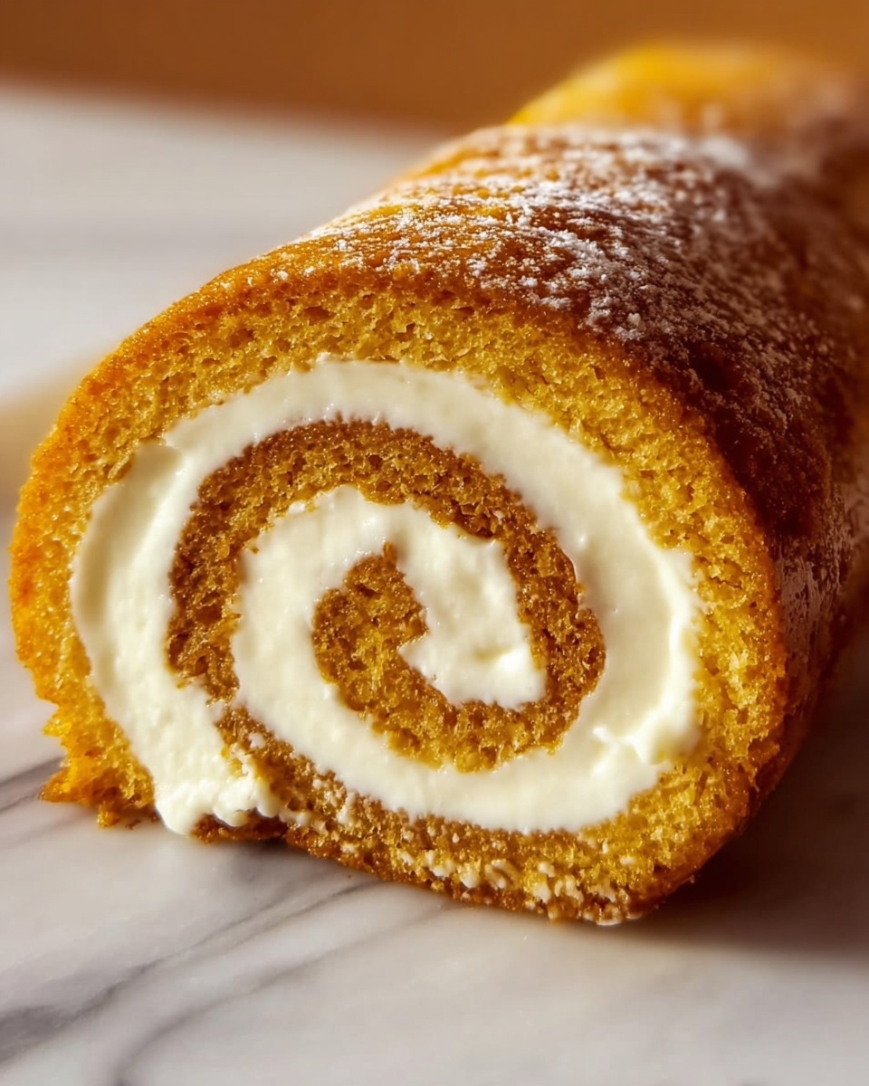 Pumpkin Roll with Cream Cheese Filling Recipe - Recipe Image