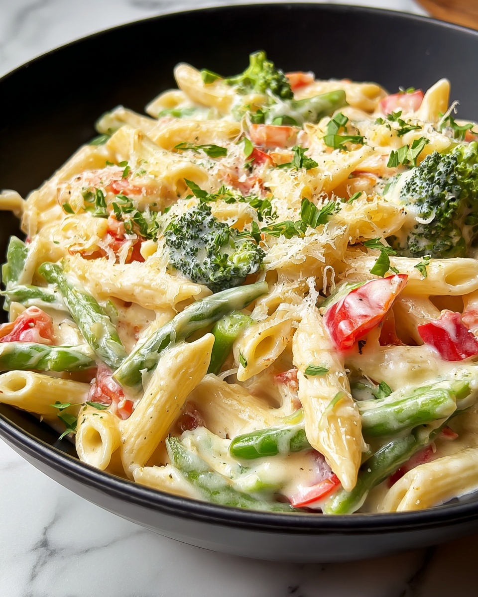 Creamy Pasta Primavera Recipe - Recipe Image