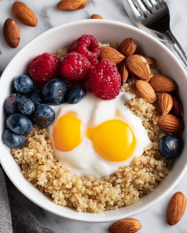 Quinoa Breakfast Bowl with Almonds and Honey Recipe
