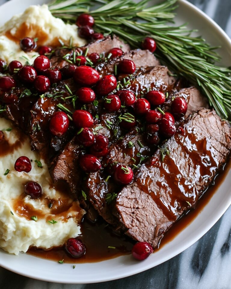 Cranberry Balsamic Roast Beef Recipe