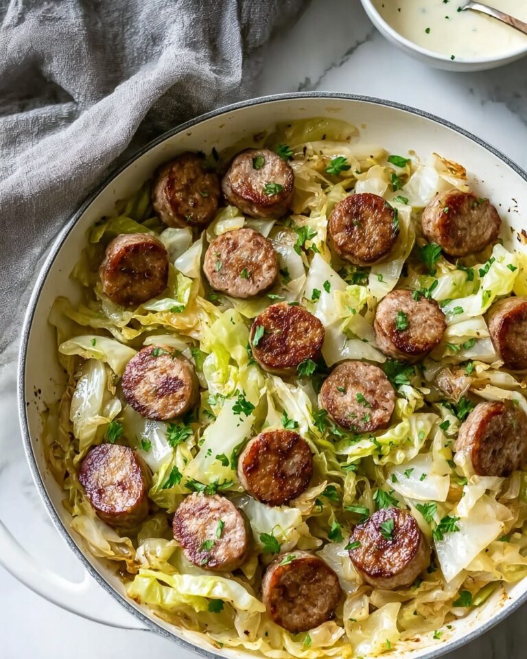 Kielbasa and Cabbage Skillet with Mustard Vinaigrette Recipe