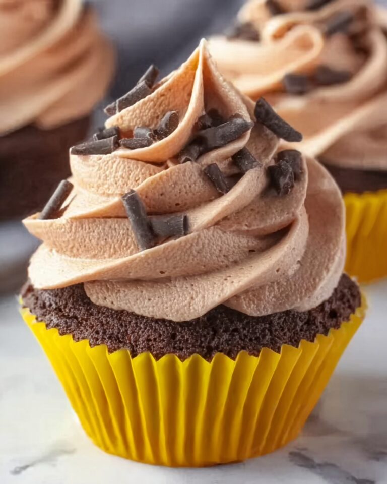 Velvety Mocha Chocolate Cupcakes Recipe