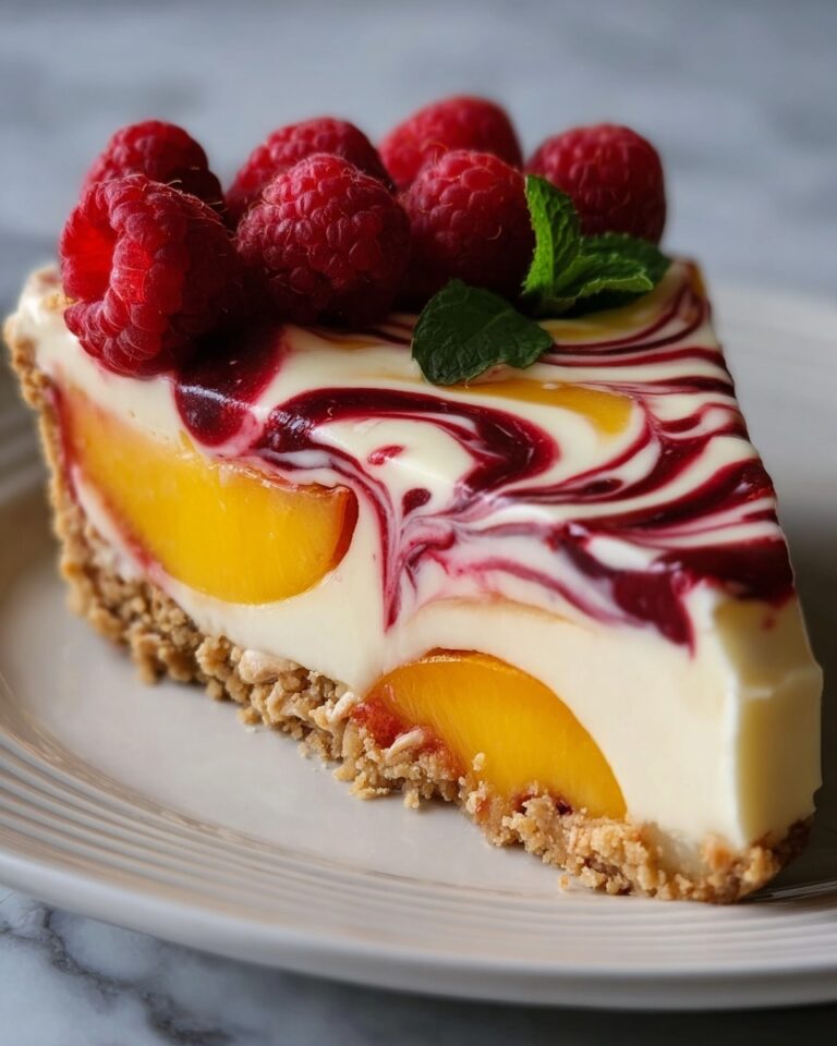Peach Raspberry Cheesecake Recipe