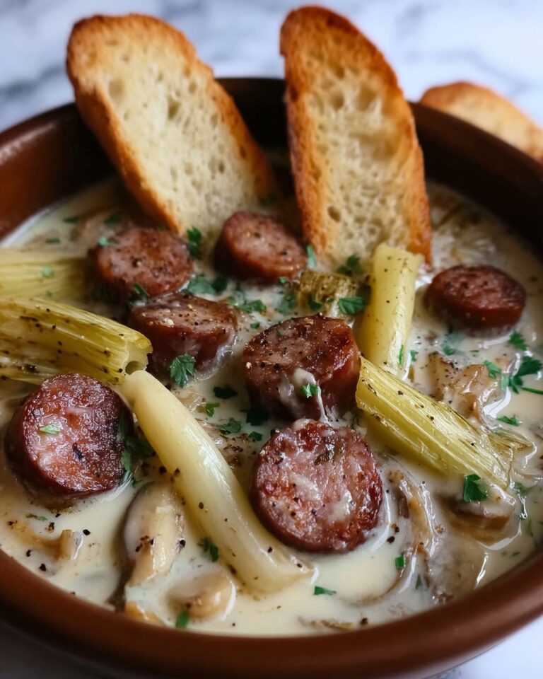 Smoked Sausage and Endive Fondue Recipe