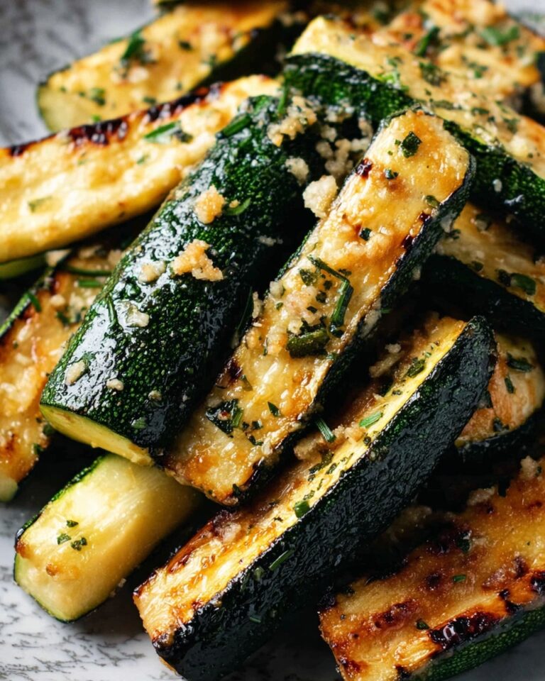 Roasted Zucchini with Garlic and Parmesan Recipe
