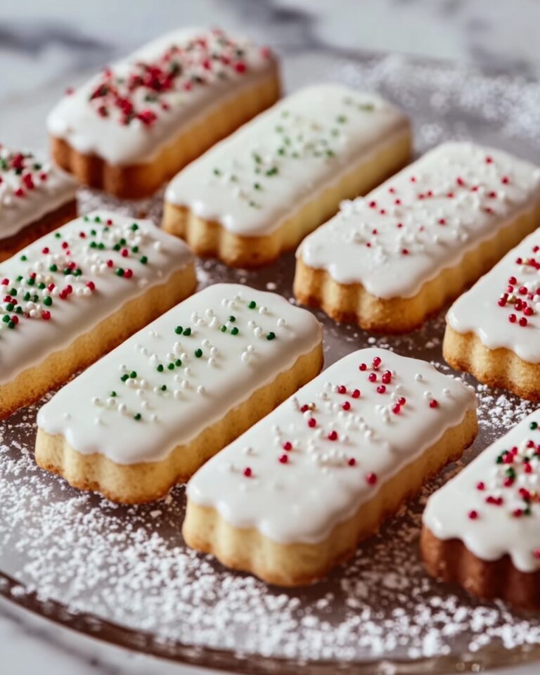 Christmas White Chocolate-Dipped Sugar Wafers Recipe