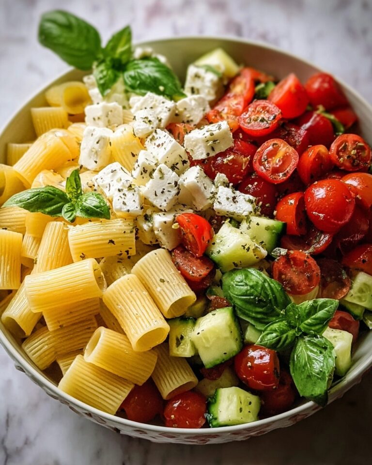 Horiatiki Pasta Salad Recipe