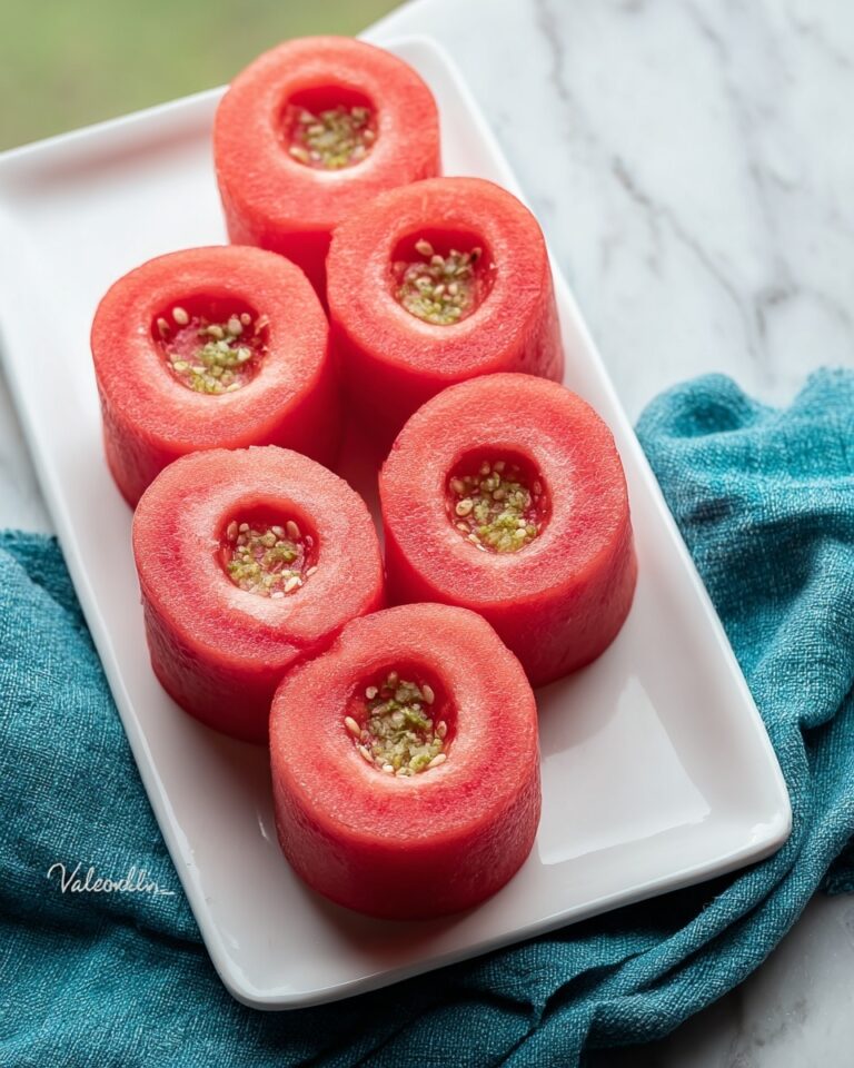 Watermelon Goat Cheese Salad with Fresh Mint and Balsamic Reduction Recipe