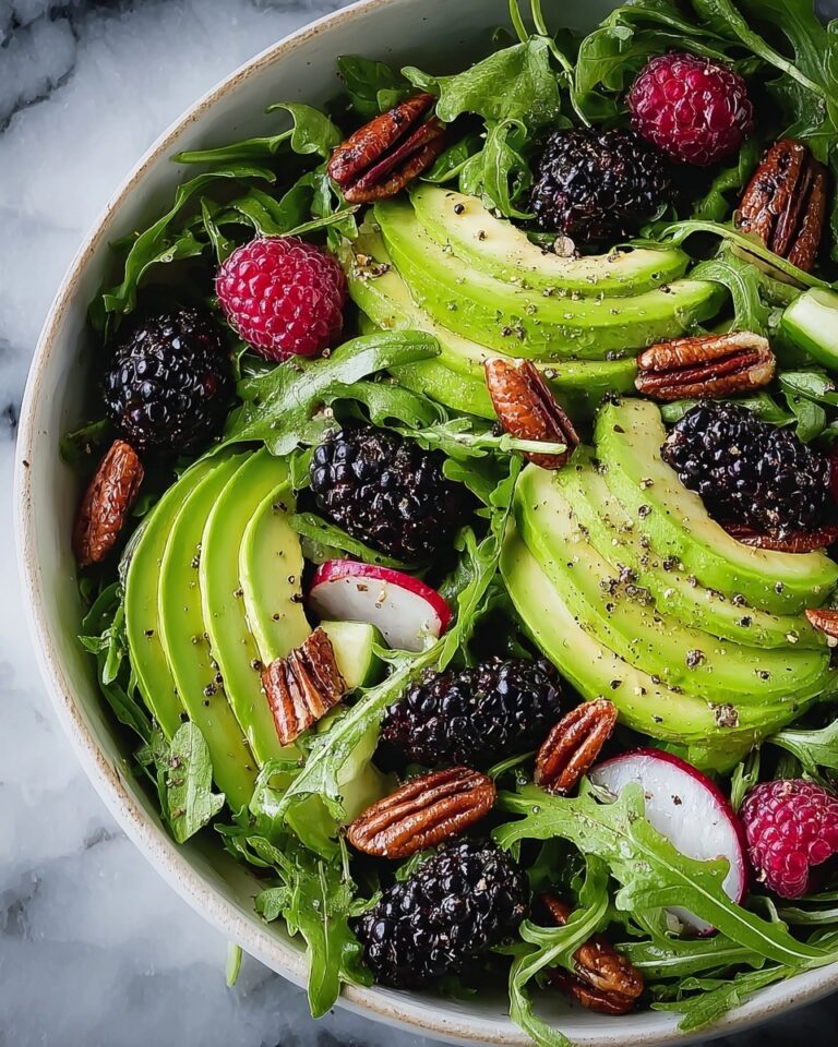 Blackberry & Avocado Salad with Honey Lemon Vinaigrette Recipe