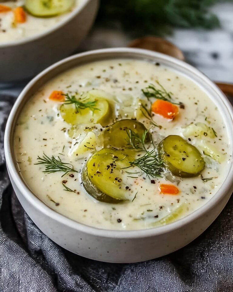 Creamy Dill Pickle Soup (Zupa Ogórkowa) Recipe