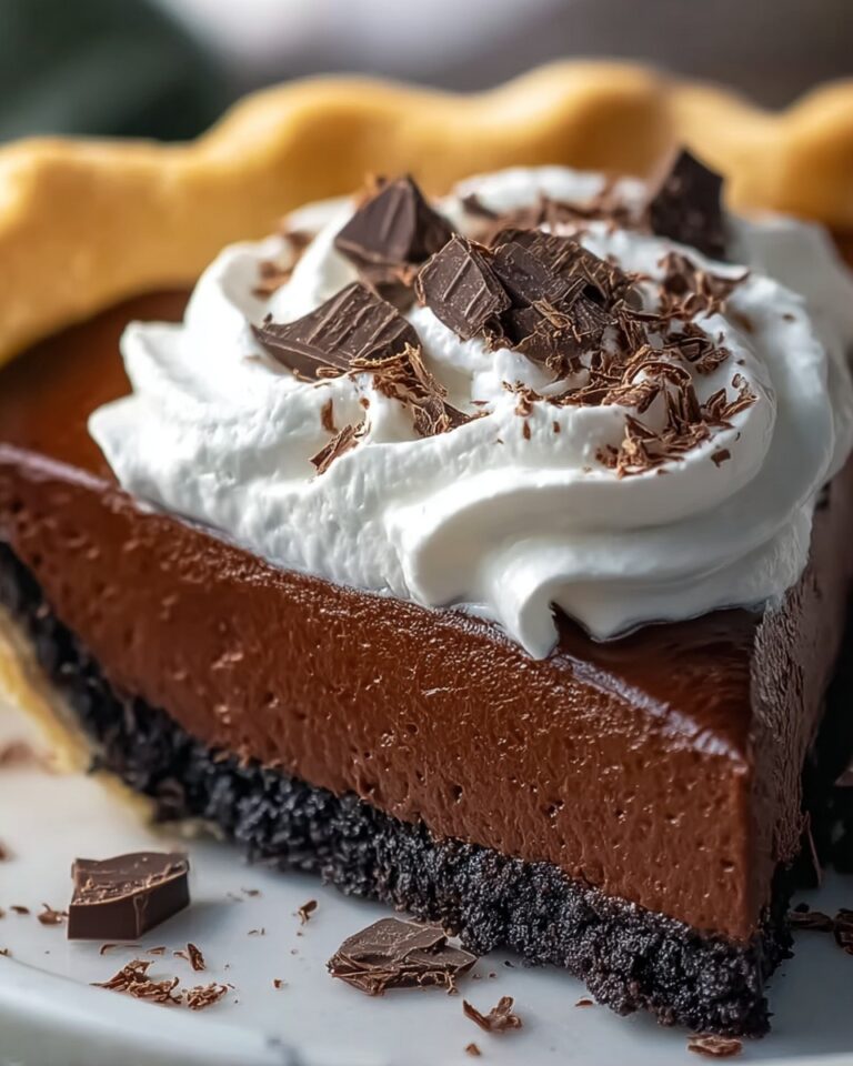 Old-Fashioned Chocolate Pudding Pie Recipe