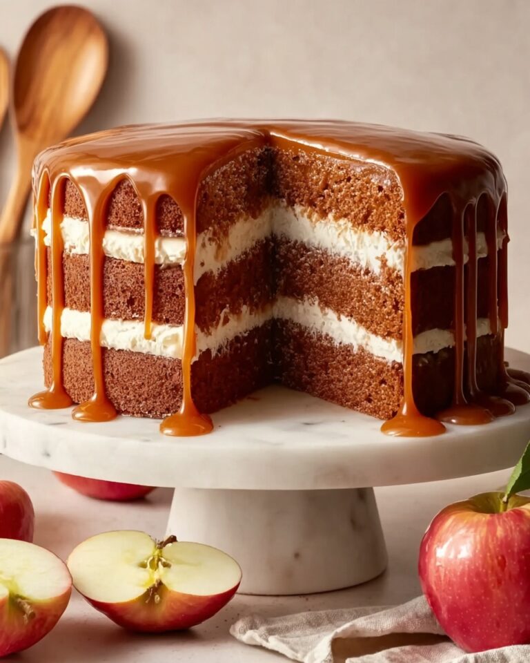 Irresistible Caramel Apple Spice Cake for Cozy Fall Nights Recipe