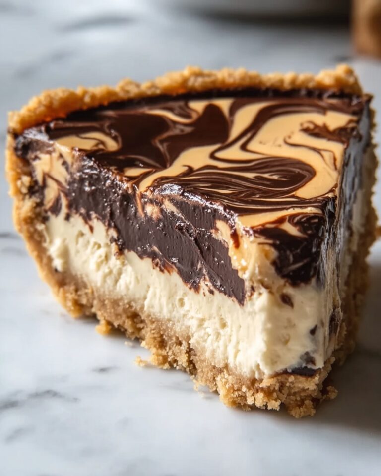 No-Bake Chocolate Peanut Butter Swirl Pie Recipe
