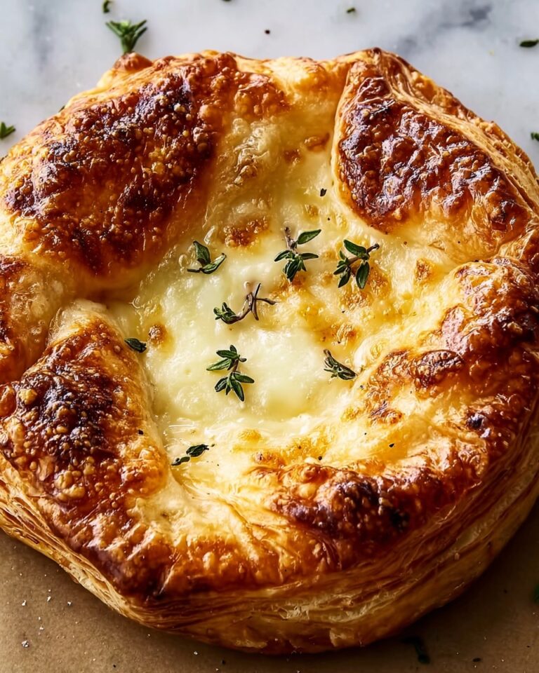 Baked Gruyère in Pastry with Rosemary and Garlic Recipe