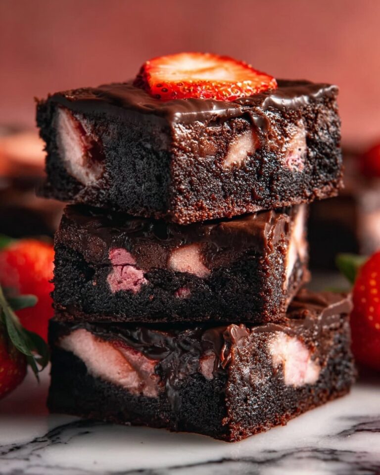 Chocolate Strawberry Brownies Recipe