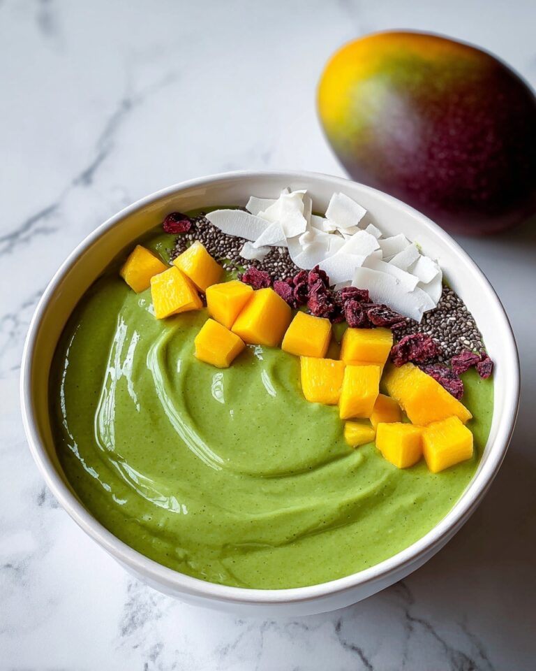 Green Mango Smoothie Bowl Recipe