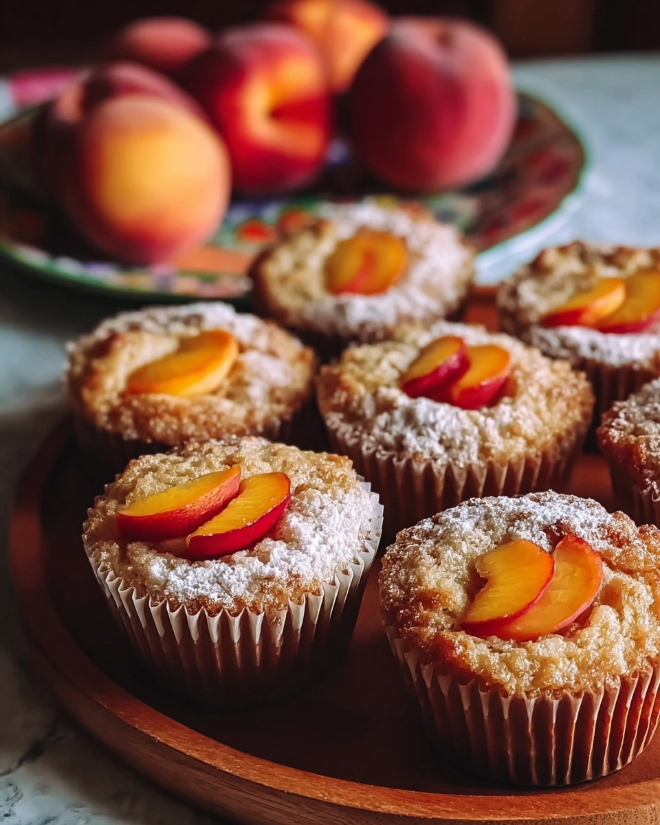 Peach Financiers: Elegant French Almond Cakes Recipe - Recipe Image
