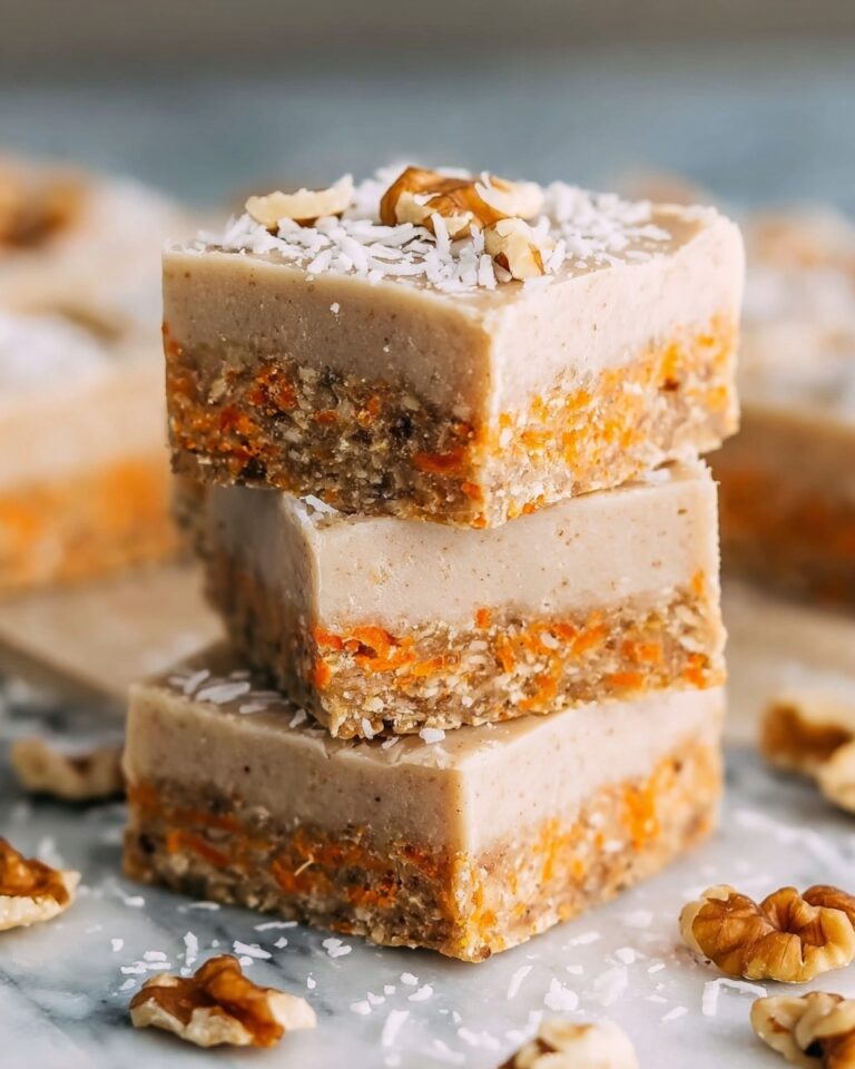 Healthy No-Bake Carrot Cake Breakfast Bars Recipe