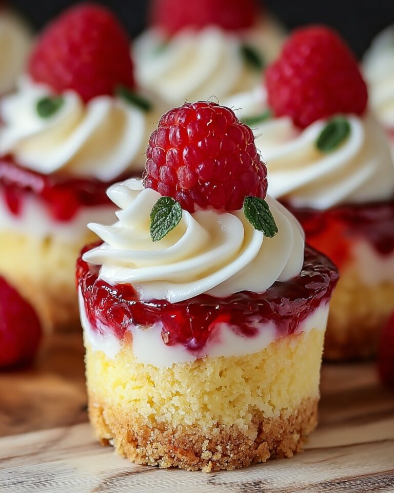 No Bake Lemon Raspberry Cheesecake Cups Recipe