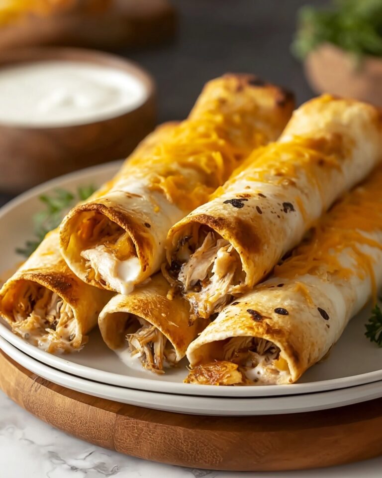Baked Cream Cheese Chicken Taquitos Recipe