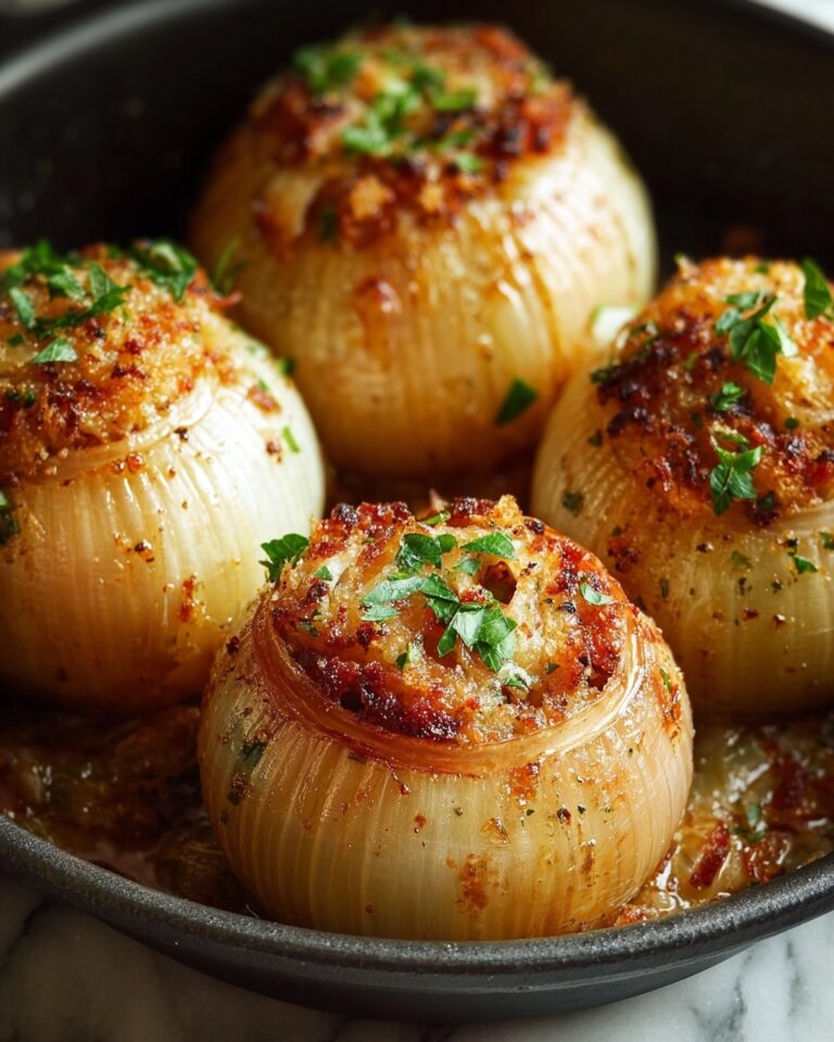 Greek Stuffed Onions (Salantourmasi) Recipe
