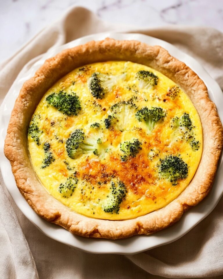 Broccoli Cheddar Quiche Recipe