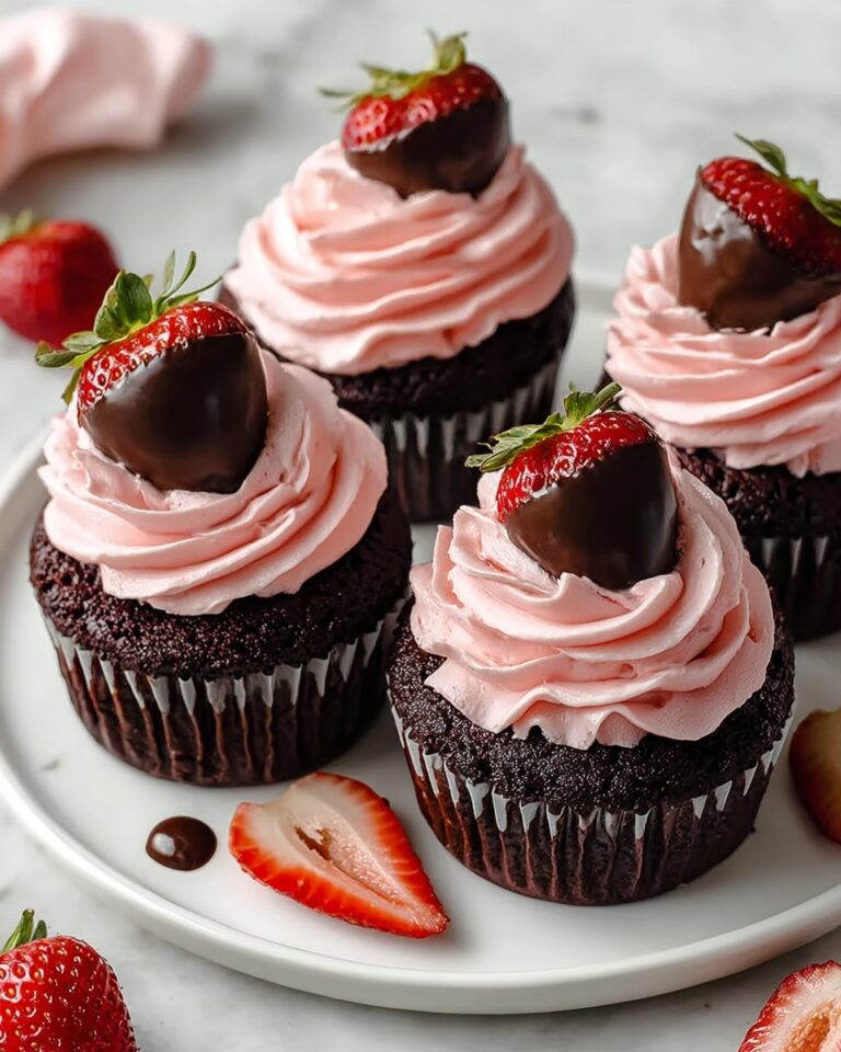 Chocolate Covered Strawberry Cupcakes Recipe