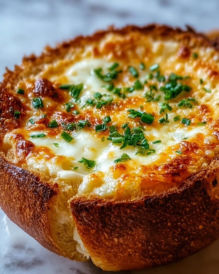 Loaded Triple-Cheese Garlic Bread Bowls Recipe