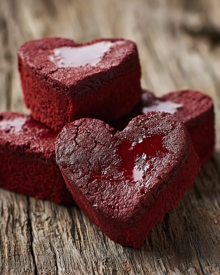 Red Velvet Brownie Hearts Recipe