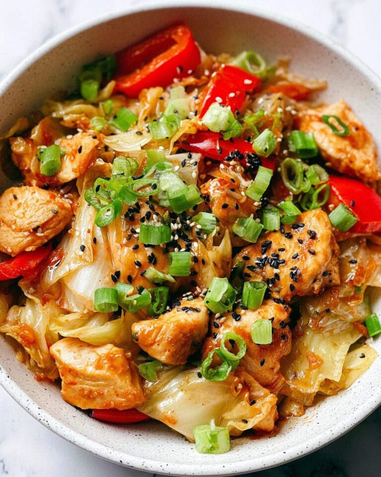 Chicken and Cabbage Stir Fry with Sesame and Ginger Recipe