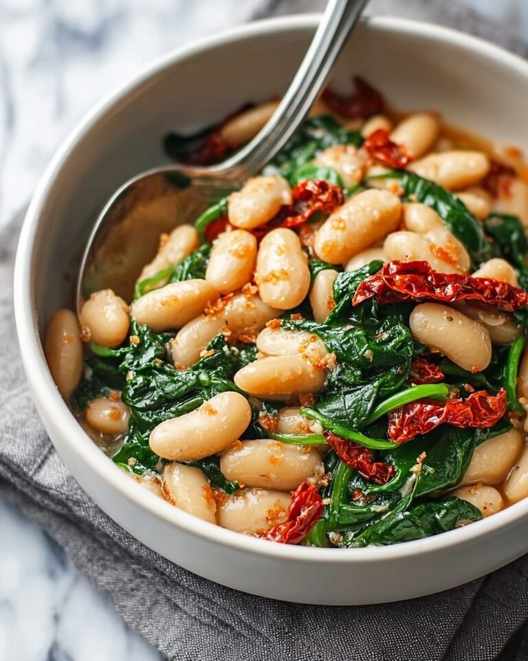 Tuscan Butter Beans with Spinach and Sun-Dried Tomatoes Recipe