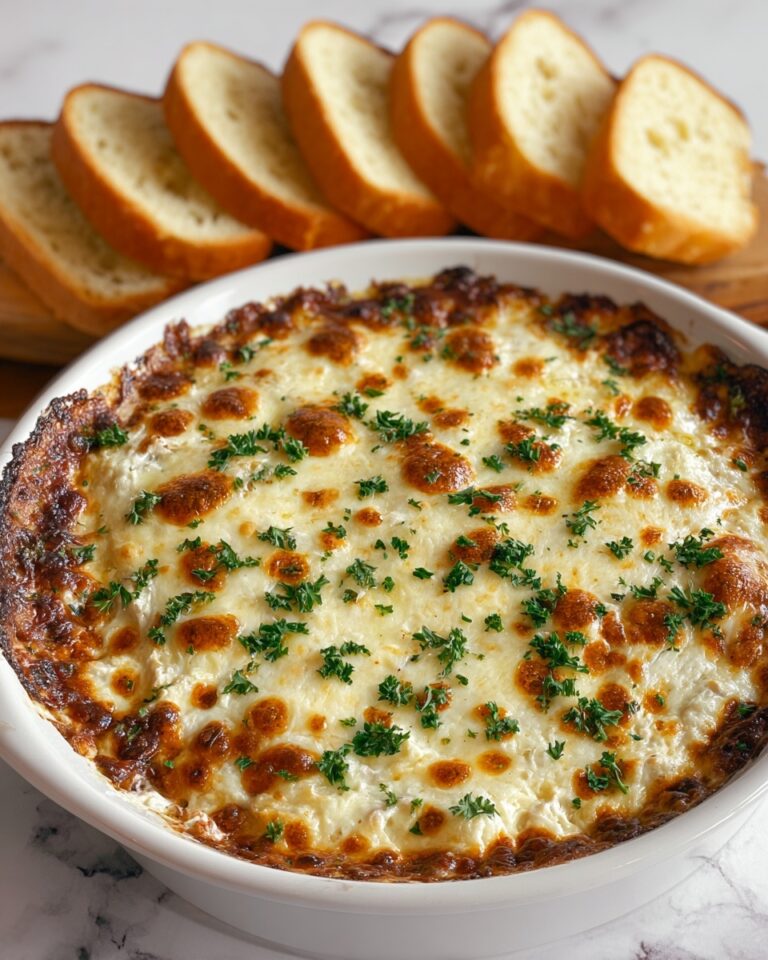 Baked Garlic Bread Dip Recipe
