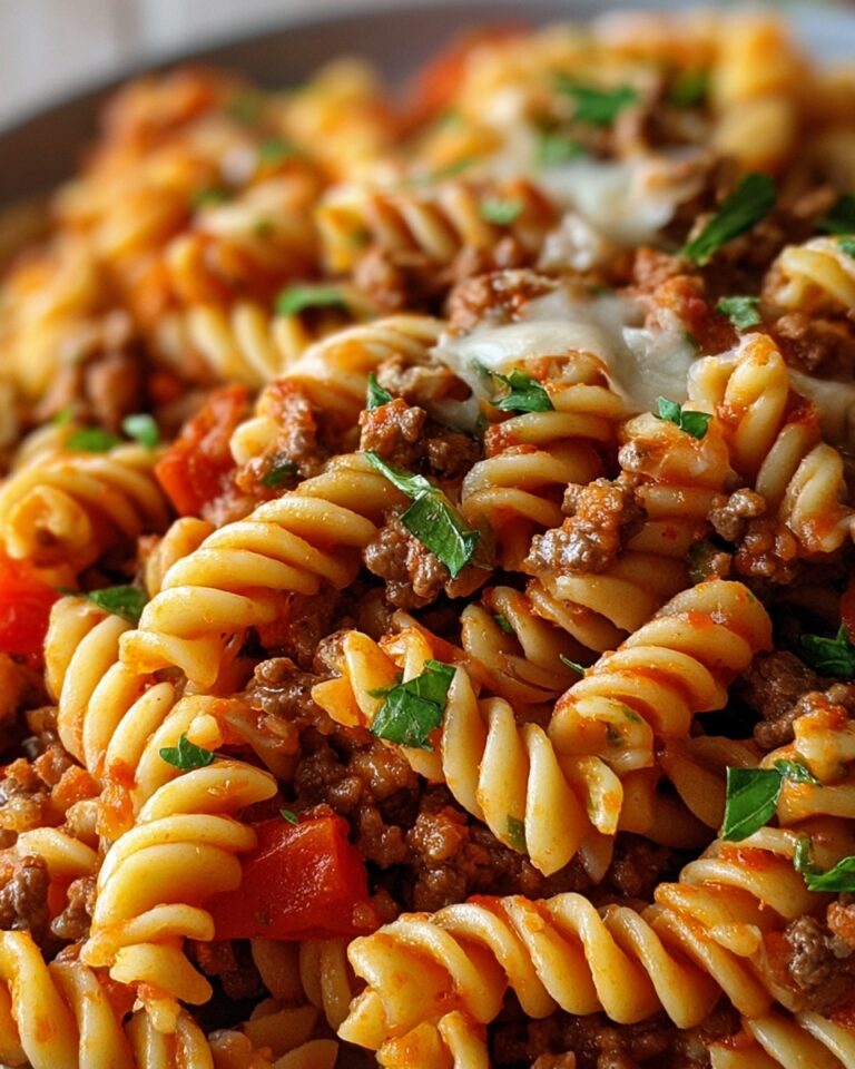 Cheesy Beef Pasta Recipe