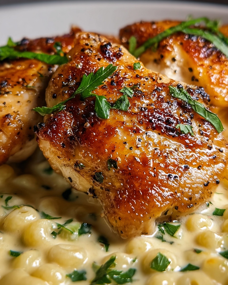 One Pan Creamy Boursin Chicken Recipe - Recipe Image