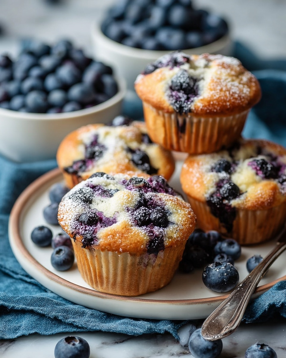 Vanilla Blueberry Protein Muffins: The Perfect Healthy Breakfast Recipe - Recipe Image