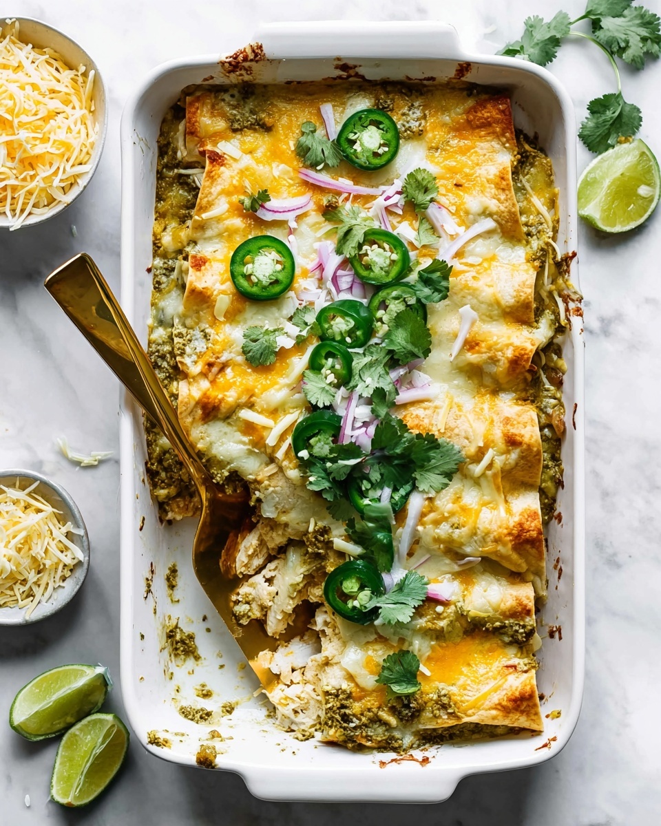 Salsa Verde Chicken Casserole Recipe - Recipe Image