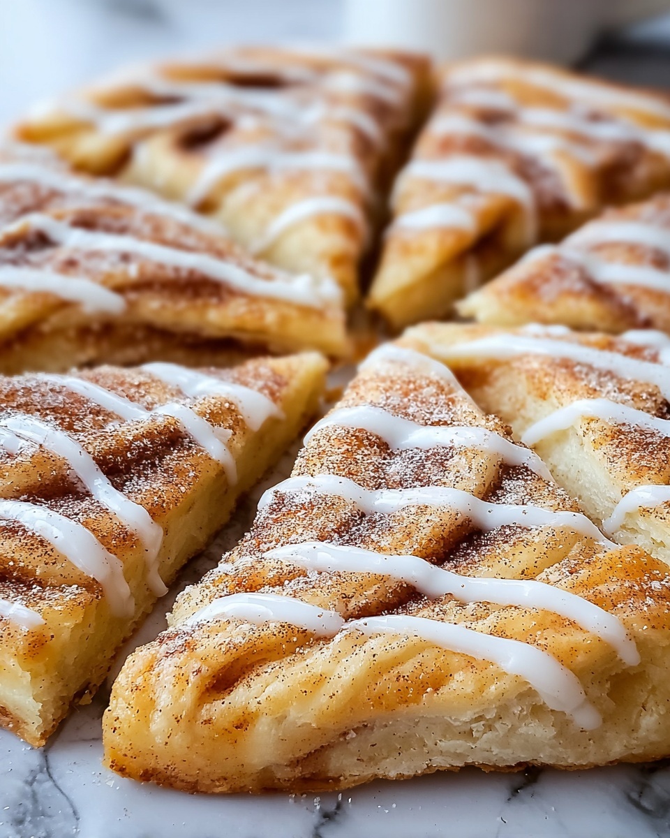 Cinnamon-Sugar Crescent Roll Pizza Recipe - Recipe Image