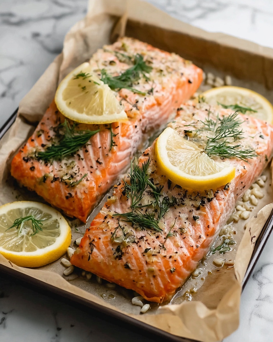 Lemon-Dill Baked Salmon Recipe - Recipe Image