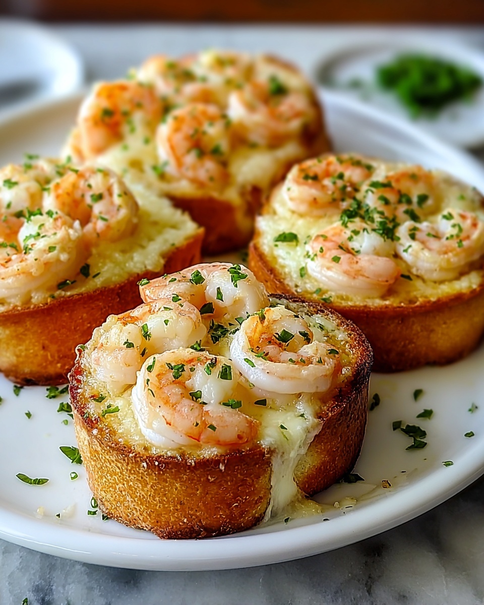 Crabby Shrimp-Stuffed Garlic Bread Bombs Recipe - Recipe Image